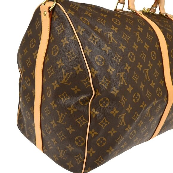 Louis Vuitton Monogram Keepall Bandouliere 60 Duffle Bag M41412 MB0060 165569 - Picture 5 of 11